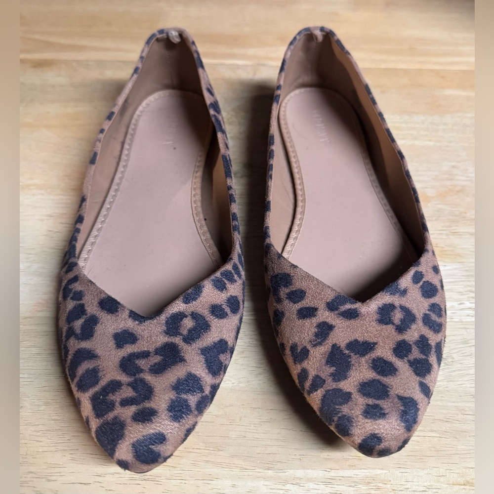 Cheetah Leopard Print Pointed Flats